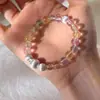 Pulsera de Correas con Cuentas de Cristal Duobao de Colores para Mujer, Simple, Dulce, Única, Exquisita, Pulsera Versátil