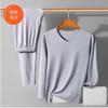Atacado de fábrica conjunto de roupa íntima térmica masculina de veludo dupla face armazenamento de calor de temperatura constante elástico Slim Plus calças de outono de veludo masculino