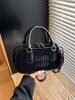 Bolsa de Boliche de Comércio Exterior para Mulheres 2025 Nova Bolsa de Ombro Transversal Outono e Inverno Moda Retro Bolsa de Mão Fosca Bolsa Almofada