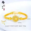 Mesmo estilo da loja de ouro, ouro fosco com pontos de diamante, Bússola de Oito Tesouros giratória, pulseira de relógio, pulseira, feminina, nicho, luxo leve, toque de alta qualidade, pulseira atacado