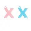 Plástico Acrílico Letras Inglesas Cuentas Sueltas DIY Cadena para Celular Hecha a Mano Pendientes Colgante Material para Bolsos Accesorios Venta al por Mayor