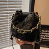 Bucket bag para mulheres 2023 nova moda outono e inverno de alta qualidade fosco nicho rombus cadeia bolsa mensageiro de ombro