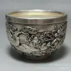 Caneca Pfaff Antiga em Relevo, Caneca Retro Dragão e Fênix, Caneca com Relevo de Dragão e Fênix, Enfeites de Artesanato em Metal, Enfeites de Uma Caneca