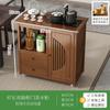 Gabinete de Té Móvil Mesa de Té Gabinete Lateral Mesa de Té Tetera para el Hogar Gabinete Lateral de Té Integrado Gabinete de Almacenamiento de Juego de Té para Oficina