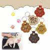 [Estilo Caliente de Celebridad de Internet] Llavero de Cuero Almacenamiento de Pelo de Mascota Llavero Colgante de Pata de Perro Almacenamiento Colgante de Mascota