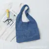 Bolso de Hombro Tejido para Viajes de Vacaciones, Bolso de Mano Retro de Malla Hueca, Bolso Simple Tejido