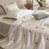 Luxo Leve Novo Estilo Quilt de Verão Bordado Tencel Lenzing Austríaco, Quilt Refrescante de Verão, Quilt de Ar Condicionado Conjunto de Quatro Peças 4