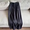 2026 Novo Estilo Tencel Linho Estilo Artístico Levemente Afunilado Calças de Vovó Calças de Outono Calças Longas Atacado H15Gk8933