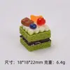 Pastel de Sándwich de Frutas Juguete de Comida Joyería Hecha a Mano DIY Accesorios Pegamento de Crema Accesorios Hebilla Creativa para Zapatos Paquete de Materiales Mayoreo