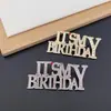 Broche de Cumpleaños con Letra Inglesa de Diamante de Color Transfronterizo Moda Pin de Traje de Gama Alta Accesorios de Ramillete de Gama Alta Regalo de Cumpleaños