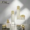Set de Botellas Cosméticas de Gama Alta Nuevas Cuadradas Redondas con Tapa para Agua, Loción y Crema Botellas Vacías
