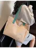 Bolso Tote Simple de Hombro de Gran Capacidad Nuevo 2025 Transfronterizo Bolso de Mano para Estudiante Lona para Viajero Bolso Grande Versátil para Mujer