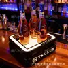 Porta Botellas de Vino Luminoso Base para Champagne Licor Display de Xo Pica Soporte Ktv Estante de Vino Láser Porta Botellas As de Picas