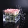 Caixa de armazenamento de acrílico Tampa de plexiglass Caixa de exibição Armazenamento de flores sem fundo de cinco lados Caixa de armazenamento de rack de exibição Caixa