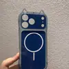 Capa de Celular Magnética com Orelhas de Gato em TPU Adequada para Iphone17Promax/16/15/14 Capa Protetora