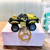 Huili aleación camioneta llavero coche de juguete bolsa llavero colgante niño jeep pequeño regalo mayoreo