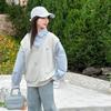 Sudadera de dos piezas falsas para niñas, estilo nuevo de primavera para niños mayores, top moderno para principios de primavera