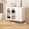 Aparador moderno minimalista estilo creme para cozinha de casa, armário integrado de parede, adega para sala de estar, armário de armazenamento