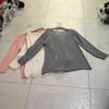 Blusa Sexy Transparente Nueva Otoño e Invierno Europeo y Americano 2025 Punto Holgado con Cortes Hombros Descubiertos Punto Versátil Reductor de Edad para Mujer