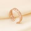 Rueda de cartas para mujer, anillo de dedo hueco con nudo retorcido transfronterizo, anillo de acero de titanio de moda de lujo ligero, multiestilo