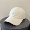 Boné de Baseball Bordado com Letra Fino Estilo Coreano para Mulheres, Streetwear, Top Macio, Aba Larga, Faz o Rosto Parecer Menor, Versátil, Boné de Baseball Primavera/Verão, Casual