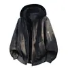 M-8XL Nueva Chaqueta de Cuero PU de Moda para Hombre, Uso Diario Casual, Versátil Juvenil Tallas Grandes