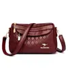 Elegante Bolso Minimalista de Hombro Único para Mujer, Diseño Retro de Cuadros de Diamante, Bolso Versátil para Mamá de Mediana Edad, Bolso Cruzado Tipo Almohada para el Trabajo