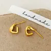 Diseño Elegante de Nicho Ins, Pendientes Mate de Moda y Versátiles, Lujo Sencillo Accesible y Pendientes de Cobre Chapado en Oro Real de Alta Gama