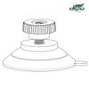 Venta Caliente Transfronteriza Ventosa de Tornillo de 32 mm Ventosa de Tuerca Transparente M4M5M6 con Rosca Longitud 6-15 mm