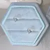 Pendientes de Zirconia Coloridos de Estilo Simple y Fresco de Verano para Mujer, Lujo Ligero, Pendientes Elegantes y de Alta Gama, Pendientes Versátiles Nuevos