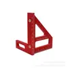 Regla Triángulo Carpintería Aleación de Aluminio Transfronteriza 45 Grados 90 Grados Regla Regla de Línea Escala Regla de Ángulo Recto Regla Triángulo Pago en Sitio