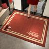 Felpudo de entrada de Año Nuevo, felpudo rojo para el hogar, felpudo de inauguración de la casa, alfombra antideslizante de estilo chino.