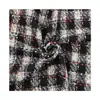 Tela de Tweed a Cuadros Tejida de Colores en Stock, Material de Moda Tejido a Mano para Vestidos DIY