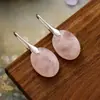 Pendientes de Colgante de Piedra Natural y Cristal Estilo Commuter Nuevo Versátil Clásico Populares en Europa y América Accesorios Ins de Comercio Electrónico Transfronterizo