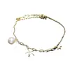 Acessórios DIY Prata de Lei S925 Base para Pulseira Estrela Pérola Acessórios Base para Pulseira Exquisita Prata 6-10mm