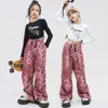 Roupas de Jazz para Meninas, Conjunto Moderno Cropped Estilo Coreano, Roupas da Moda para Passarela de Meninas, Roupas de Performance de Jazz para Crianças