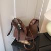 Bolso de Mano Retro Simple Transfronterizo Moda Femenina Bolso Nuevo Versátil para el Trabajo Bolso de Hombro Bolso de Axila de Gama Alta