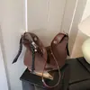 Bolso de Mano Retro Simple Transfronterizo Moda Femenina Bolso Nuevo Versátil para el Trabajo Bolso de Hombro Bolso de Axila de Gama Alta