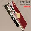 Funda Plegable para Teléfono de Nuevo Estilo para Samsung Zfold6 Carcasa Creativa Pintada de Vidrio Templado Cubierta Protectora Electrochapada de Lujo Ligero