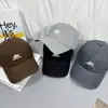 Gorra de Béisbol Bordada con Letra Simple Estilo Americano para Mujer Verano Ala Ancha Cara Grande Cara Pequeña Cabeza Grande Pico de Pato Gorra
