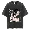 [Transfronterizo 230g] Camiseta Lavada de Anime Black Clover Calle Harajuku