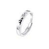 Anillos de Pareja Wushan Canghai, un par para un hombre y una mujer, un nicho, lujo ligero, regalo de San Valentín de alta gama