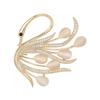 Exquisito Broche de Cisne Ojo de Gato Corsage de Temperamento de Alta Gama para Mujer Moda Traje Pin Personalizado Cuello Accesorios para Ropa