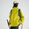 Chaqueta tres en uno para hombre y mujer, a prueba de viento e impermeable, conjunto de dos piezas de forro polar para otoño e invierno para senderismo, ciclismo y montañismo, personalizable