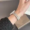 Pulseira de Metal Orelha de Trigo Adequada para Apple Watch Iwatch 1ª, 2ª, 11ª/10ª Geração, Ultrase