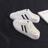 Chinelos Meio-dedo Brancos com Cabeça de Concha Femininos 2020 Novo Versátil Estilo Coreano Popular Respirável Slip-on Sapatos Femininos da Moda Femininos