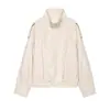 Fabricante de ropa de mujer transfronterizo al por mayor 2026 AliExpress artículo más vendido moda estilo francés chaqueta de aviador de cuero sintético tipo lichi