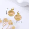 Colgante Chapado en Oro de 14K que Conserva el Color con la Palabra "Fortuna" Pulsera de Amuletos Pequeños Accesorio Pulsera DIY Accesorios de Cuentas para Collares Venta al por Mayor D104