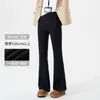 26 Pantalones Acampanados de Nuevo Estilo, Pantalones de Modal de Cintura Alta con Acabado de Alta Gama, Corte Ajustado, Modernos, Pantalones Casual Adelgazantes para Mujer, Pantalones Deportivos al por Mayor