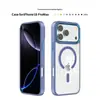 Adequado para Iphone18Promax Capa de Celular com Moldura Fosca Transparente Venda por Atacado Apple 18 Capa Protetora Magnética para Celular